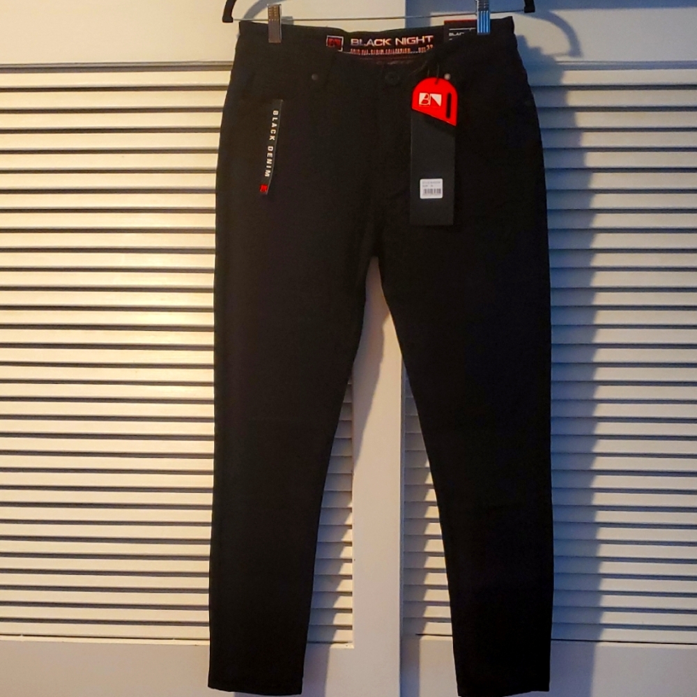 Black Night Men's Black Jeans, NWT, Size 32x29